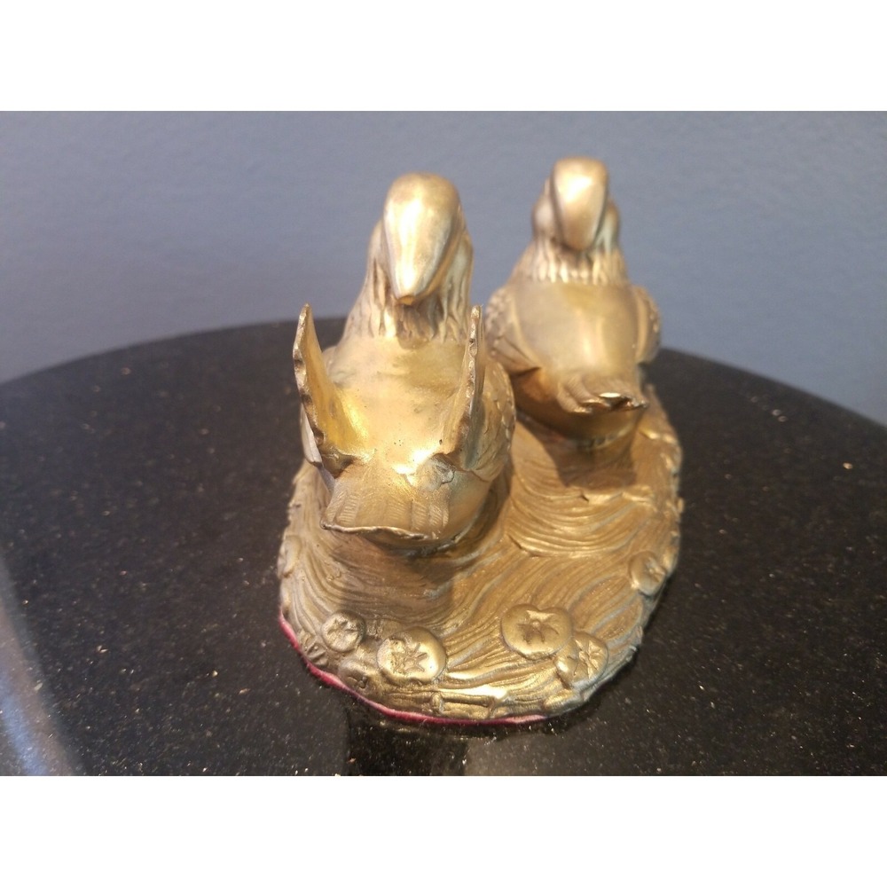 Sculpture bronze Collectibles Retro Crafts Decoration handcraft -mandarin duck - Picture 4 of 7